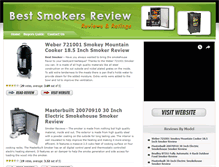 Tablet Screenshot of bestsmokersreview.com
